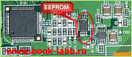 перепрошивка EEPROM матрицы ноутбука, прошивка микросхемы EEPROM в ноутбуке