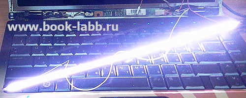замена лампы подсветки дисплея монитора матрицы в ноутбуке спб