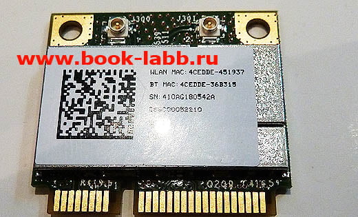мини плата беспроводной сети класса Combo-card WIFI стандарта 802.11 B/G/N + BT mini PCIe Broadcom BCM94313HMGB
